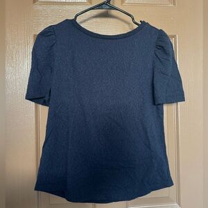 LOFT Dark Blue Short Sleeve Top
